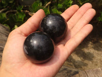 Polished Rare Iolite / Water Sapphire Spheres  x 12 From Madagascar - Toprock Gemstones and Minerals 