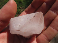 Natural Single Smokey White Hematoid Quartz Crystals  x 35 From Madagascar - TopRock