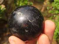 Polished Rare Iolite / Water Sapphire Spheres  x 12 From Madagascar - Toprock Gemstones and Minerals 