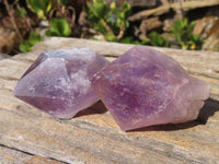 Natural Jacaranda Amethyst Points x 12 From Zambia