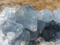 Natural Crystalline Blue Celestite Plate like Specimens  x 2 From Sakoany, Madagascar - TopRock