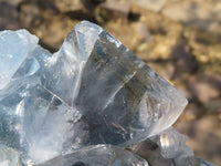 Natural Crystalline Blue Celestite Plate like Specimens  x 2 From Sakoany, Madagascar - TopRock