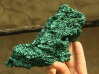 Natural Chatoyant Silky Malachite Specimens  x 2 From Congo - Toprock Gemstones and Minerals 