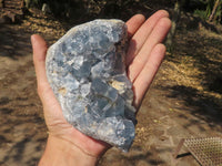 Natural Crystalline Blue Celestite Plate like Specimens  x 2 From Sakoany, Madagascar - TopRock