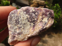 Natural Purple Lepidolite Cobbed Specimens  x 12 From Namibia - Toprock Gemstones and Minerals 