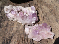 Natural Jacaranda Amethyst Clusters  x 2 From Zambia - TopRock