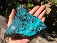 Natural Silica Chrysocolla Specimens x 2 From Congo