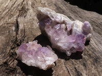 Natural Jacaranda Amethyst Clusters  x 2 From Zambia - TopRock