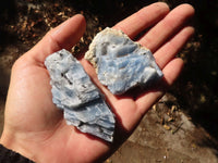 Natural New Sky Blue Calcite Specimens  x 35 From Spitzkop, Namibia