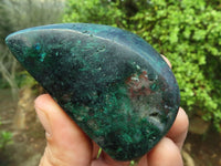 Polished Conglomerate Malachite & Cuprite Free Forms  x 6 From Namibia - Toprock Gemstones and Minerals 