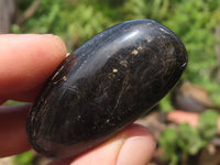 Polished Schorl Black Tourmaline Palm Stones  x 35 From Madagascar - TopRock