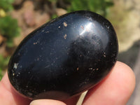 Polished Schorl Black Tourmaline Palm Stones  x 35 From Madagascar - TopRock