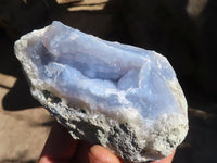 Natural Blue Lace Agate Geode Specimens  x 5 From Nsanje, Malawi