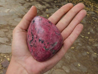 Polished Red Rhodonite Free Forms (Rare Material) x 4 From Zimbabwe - TopRock