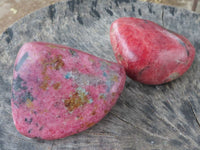 Polished Red Rhodonite Free Forms (Rare Material) x 4 From Zimbabwe - TopRock