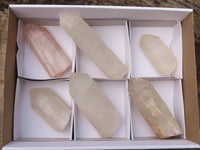 Natural Large Quartz Crystals  x 6 From Zambia - Toprock Gemstones and Minerals 