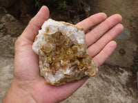 Natural Golden Limonite / Lemonite Quartz Clusters  x 12 From Zambia - Toprock Gemstones and Minerals 