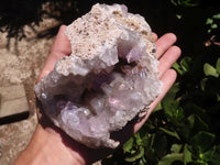 Natural Jacaranda Amethyst Clusters  x 3 From Zambia - TopRock