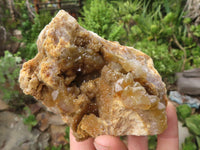 Natural Golden Limonite / Lemonite Quartz Clusters  x 12 From Zambia - Toprock Gemstones and Minerals 