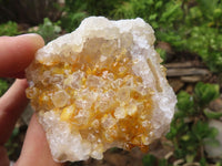 Natural Golden Limonite / Lemonite Quartz Clusters  x 12 From Zambia - Toprock Gemstones and Minerals 