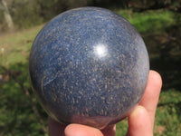 Polished Blue Lazulite Spheres  x 2 From Ambatfinhandrana, Madagascar - TopRock