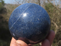 Polished Blue Lazulite Spheres  x 2 From Ambatfinhandrana, Madagascar - TopRock