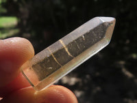 Polished Mini Clear Smokey Phantom Quartz Crystals  x 35 From Madagascar - TopRock