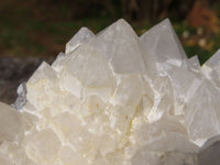 Natural Castle Quartz White Phantom Cascading Clusters x 2 From Ivato, Madagascar - TopRock