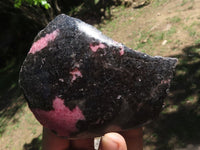 Polished One Side Polished Rhodonite Free Forms  x 4 From Madagascar - TopRock