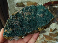 Natural Drusi Coated Crystalline Malachite Specimens x 2 From Tenke Fungurume, Congo - TopRock