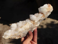 Natural Large White Spirit Quartz Crystal Clusters x 2 From Boekenhouthoek, South Africa