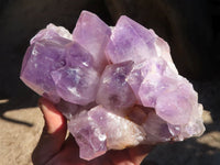 Natural Jacaranda Amethyst Clusters x 2 From Mumbwe, Zambia