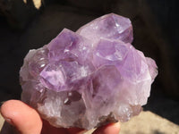 Natural Jacaranda Amethyst Clusters x 2 From Mumbwe, Zambia