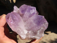 Natural Jacaranda Amethyst Clusters x 2 From Mumbwe, Zambia