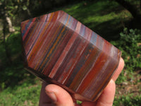 Polished Short & Dumpy Banded Iron Stone / Jupiter Jasper Points x 3 From Northern Cape, South Africa - TopRock