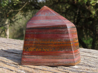 Polished Short & Dumpy Banded Iron Stone / Jupiter Jasper Points x 3 From Northern Cape, South Africa - TopRock