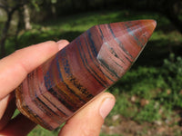 Polished Short & Dumpy Banded Iron Stone / Jupiter Jasper Points x 3 From Northern Cape, South Africa - TopRock