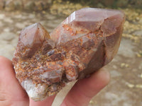 Natural Perfect Selection Of Red Hematoid Phantom Quartz Specimens  x 5 From Karoi, Zimbabwe - TopRock