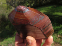 Polished Short & Dumpy Banded Iron Stone / Jupiter Jasper Points x 3 From Northern Cape, South Africa - TopRock