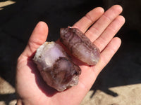 Natural Window Amethyst Crystal Specimens  x 6 From Chiredzi, Zimbabwe