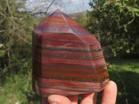 Polished Short & Dumpy Banded Iron Stone / Jupiter Jasper Points x 3 From Northern Cape, South Africa - TopRock