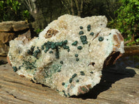 Natural Rare Ball Malachite On Drusy Quartz & Dolomite Matrix  x 1 From Kambove, Congo - Toprock Gemstones and Minerals 