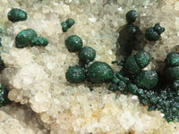 Natural Rare Ball Malachite On Drusy Quartz & Dolomite Matrix  x 1 From Kambove, Congo - Toprock Gemstones and Minerals 