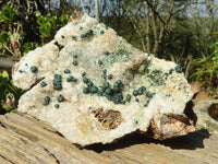 Natural Rare Ball Malachite On Drusy Quartz & Dolomite Matrix  x 1 From Kambove, Congo - Toprock Gemstones and Minerals 