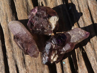 Natural Window Amethyst Crystal Specimens  x 6 From Chiredzi, Zimbabwe