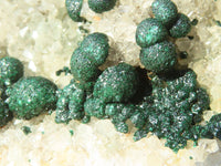 Natural Rare Ball Malachite On Drusy Quartz & Dolomite Matrix  x 1 From Kambove, Congo - Toprock Gemstones and Minerals 