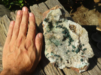 Natural Rare Ball Malachite On Drusy Quartz & Dolomite Matrix  x 1 From Kambove, Congo - Toprock Gemstones and Minerals 