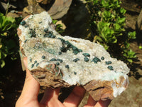 Natural Rare Ball Malachite On Drusy Quartz & Dolomite Matrix  x 1 From Kambove, Congo - Toprock Gemstones and Minerals 