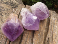 Natural Jacaranda Amethyst Clusters  x 6 From Mumbwa, Zambia - Toprock Gemstones and Minerals 