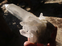 Natural Clear Quartz Crystal Specimens  x 6 From Madagascar